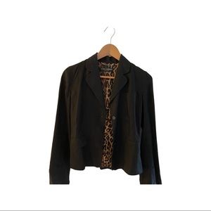 Dolce & Gabbana Black Linen Blazer